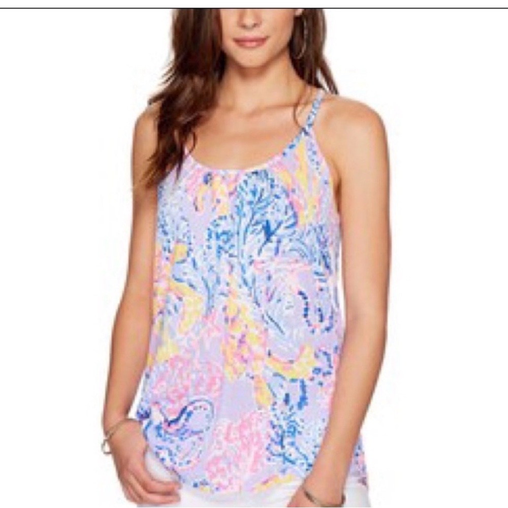 Lilly Pulitzer lacy tank top